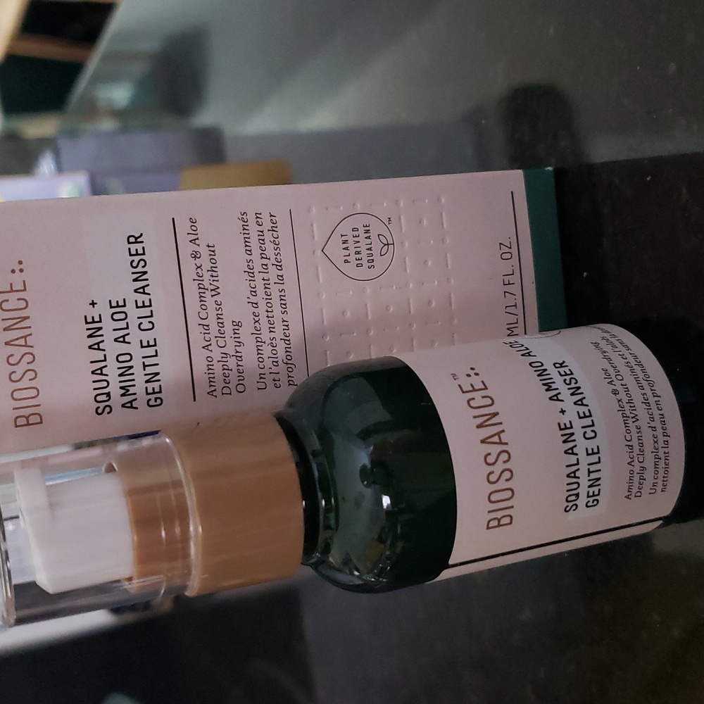 BNIB Biossance Squalane + Amino Aloe Gentle Cleanser travel size